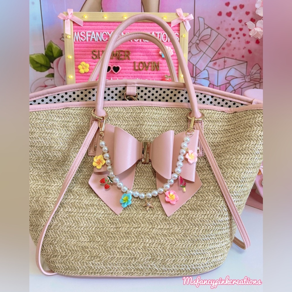 Handmade Tropical Girly Purse Chain